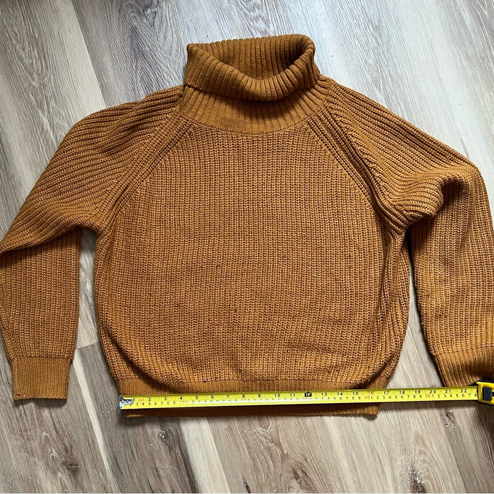 Cozy Mustard Turtleneck Sweater